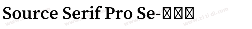 Source Serif Pro Se字体转换